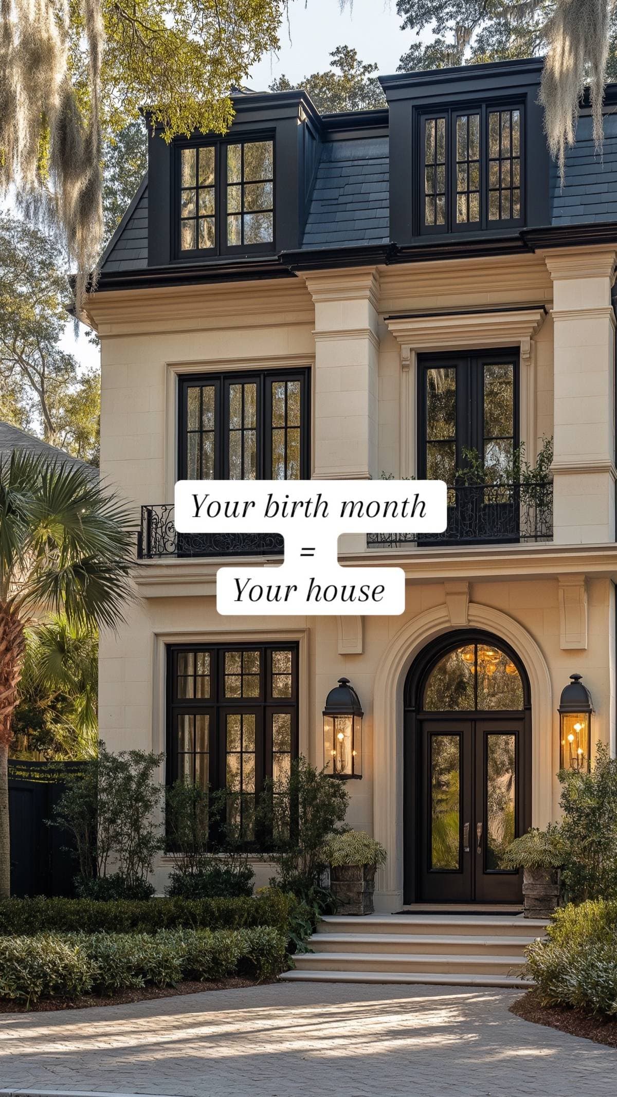 Your birth month
=
Your house