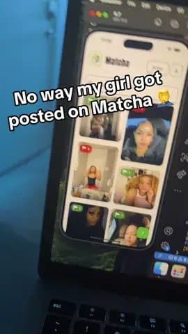 No way my girl got
posted on Matcha🤦‍♂️