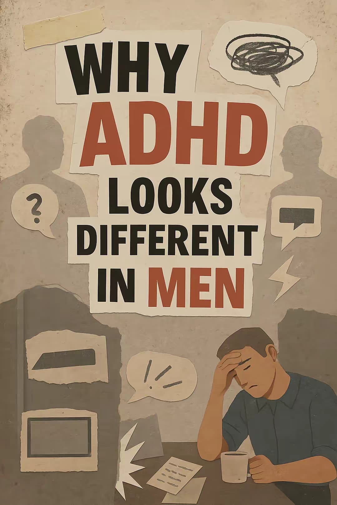 WHY
ADHD
LOOKS
DIFFERENT
IN MEN

