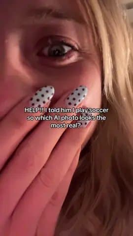 HELP!! I told him I play soccer so which Al photo looks the most real?