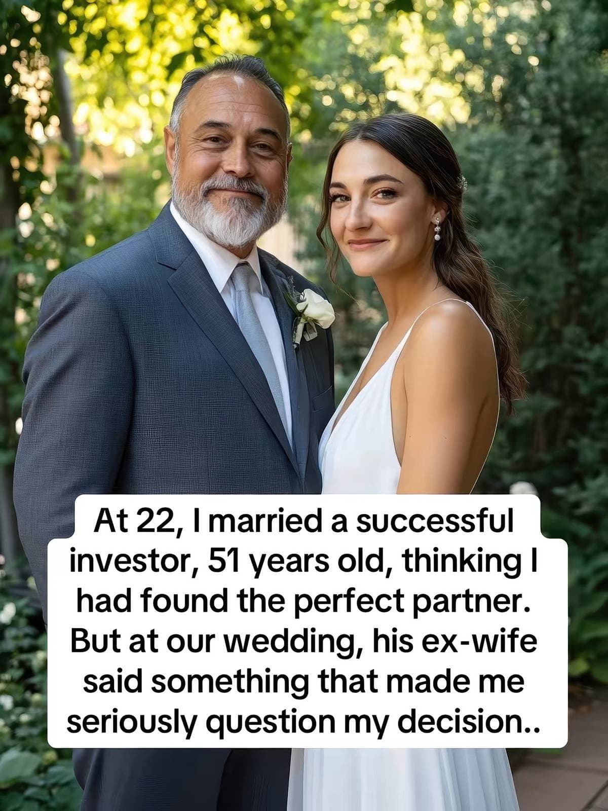At 22, I married a successful
investor, 51 years old, thinking I
had found the p…