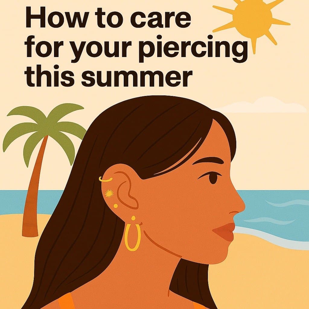 How to care
for your piercing
this summer
