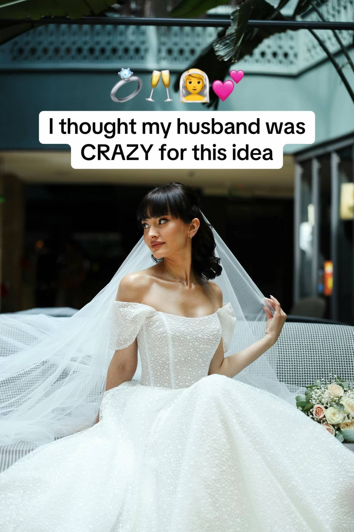 💍🥂👰‍♀️💕
I thought my husband was
CRAZY for this idea