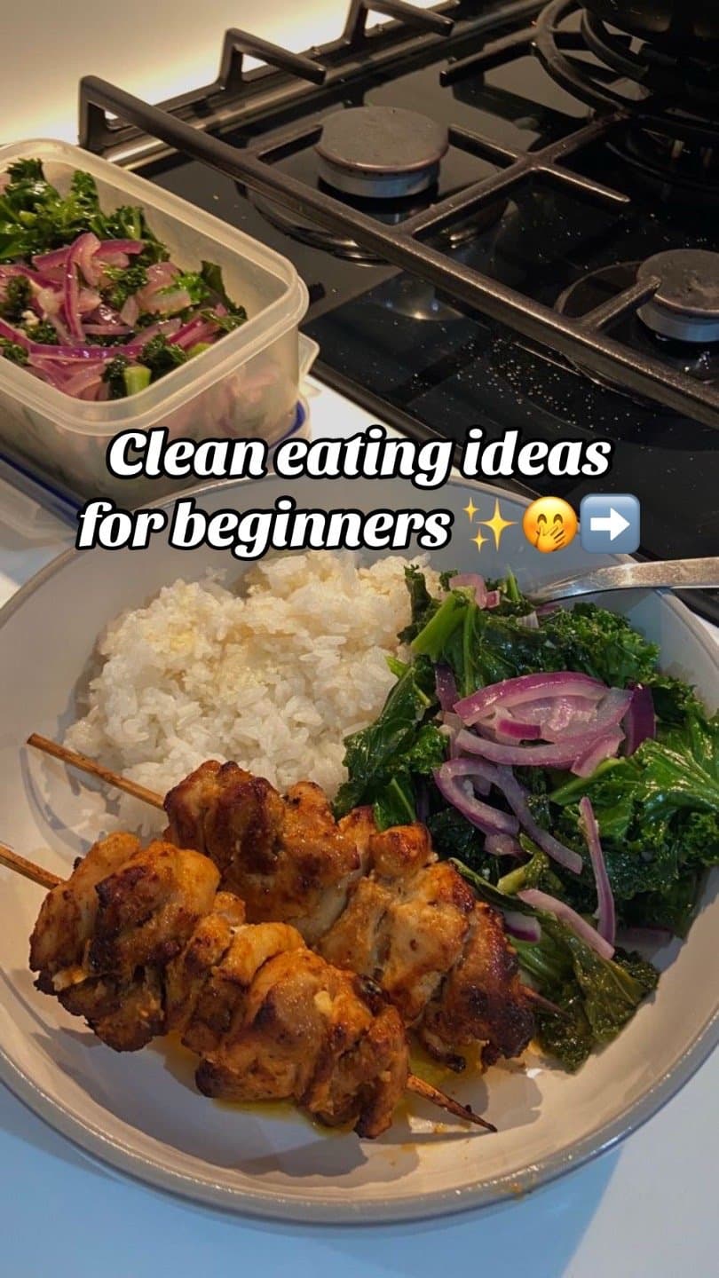 Clean eating ideas
for beginners ✨🤭➡️
