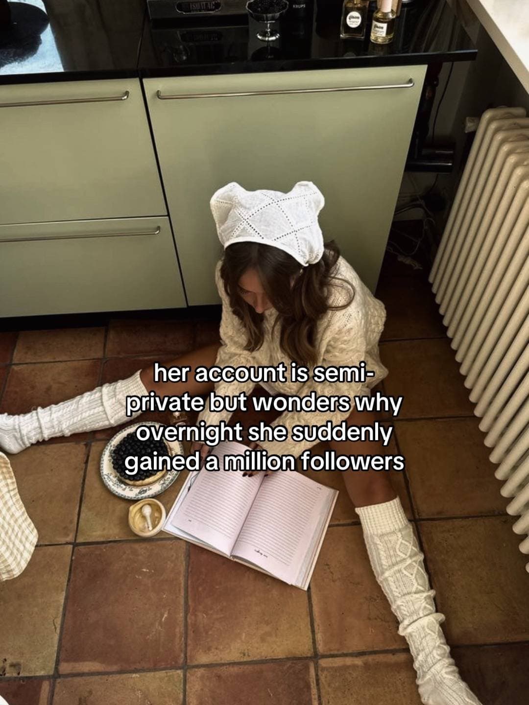 her account is semi-private but wonders why overnight she suddenly gained a mill…