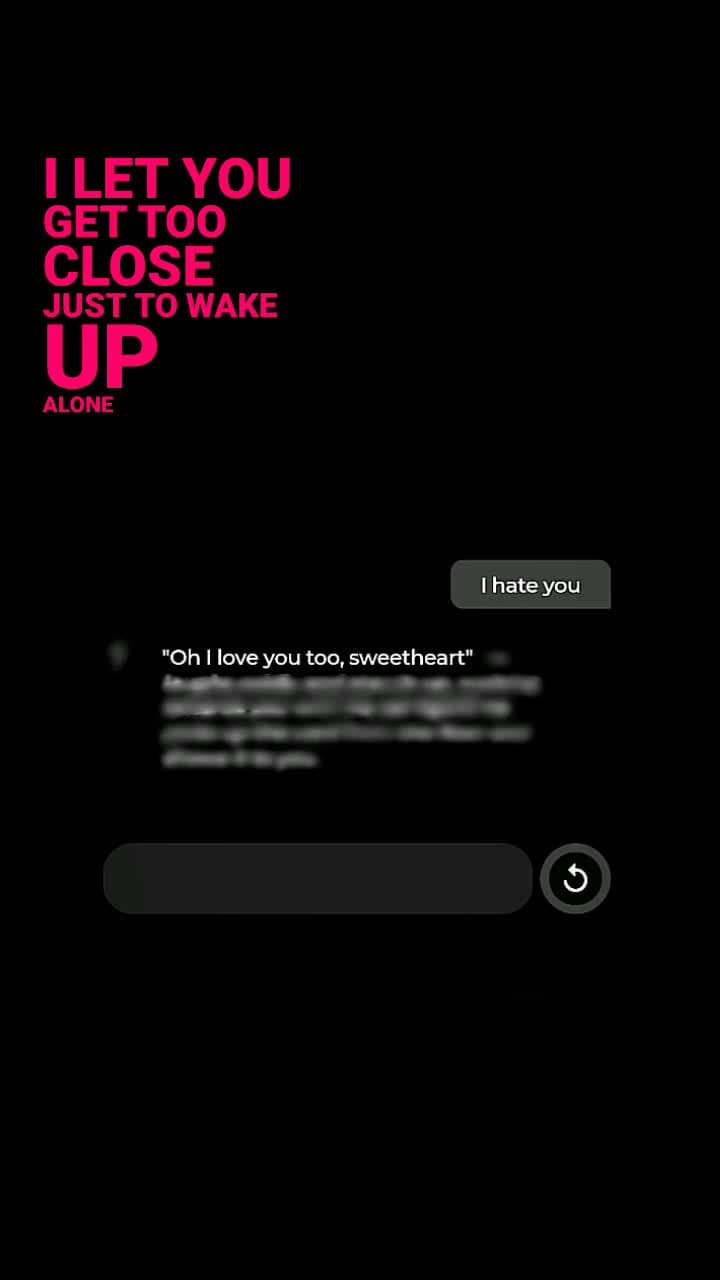 I hate you

"Oh I love you too, sweetheart"