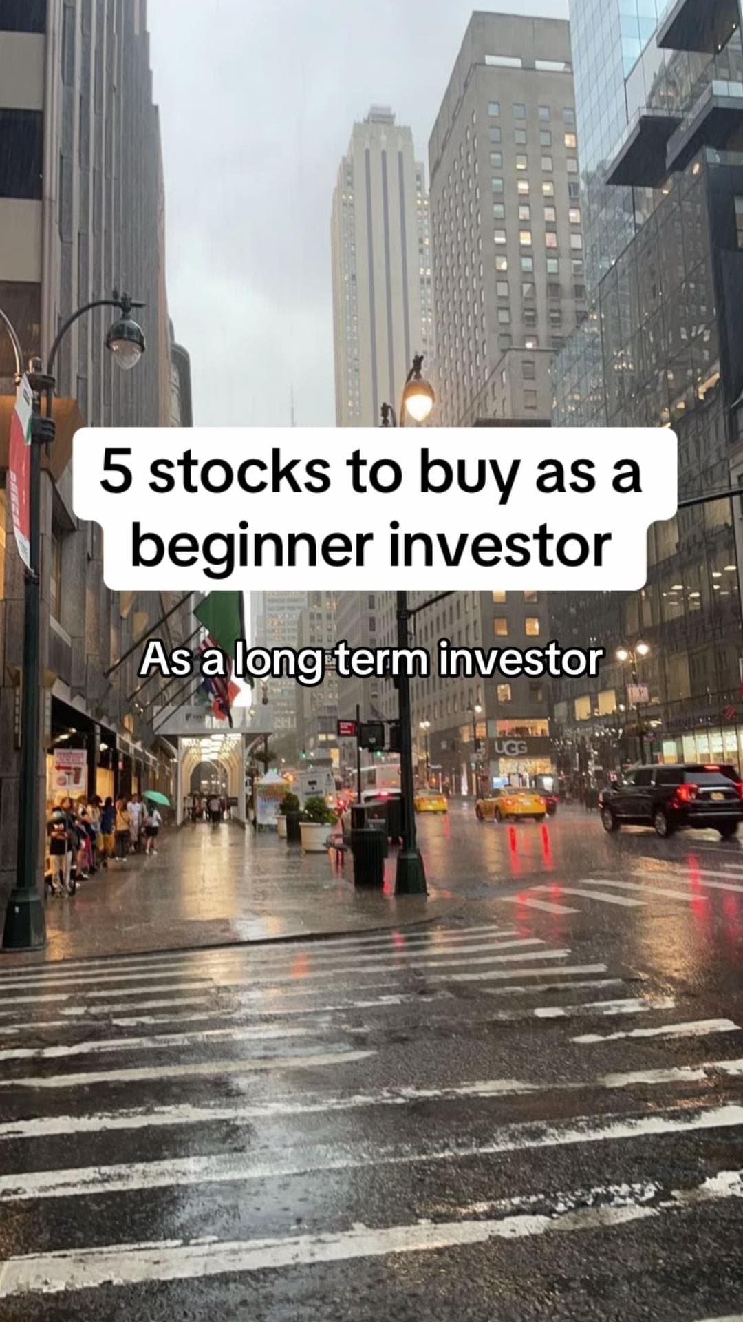 5 stocks to buy as a
beginner investor

As a long term investor