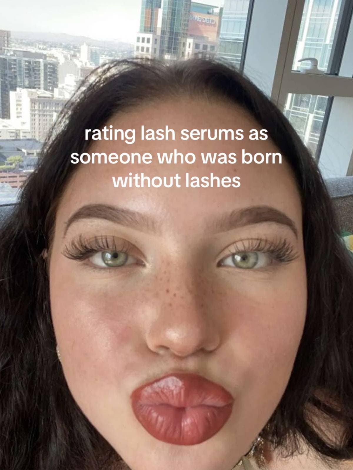 rating lash serums as
someone who was born
without lashes