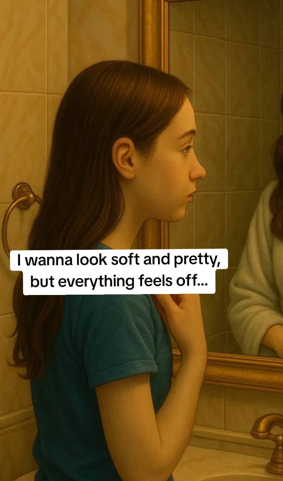 I wanna look soft and pretty,
but everything feels off...