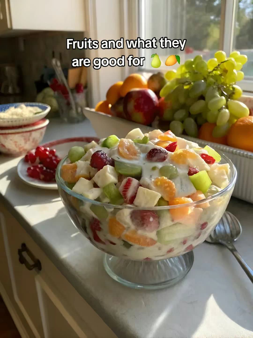 Fruits and what they
 are good for 🍐🥭