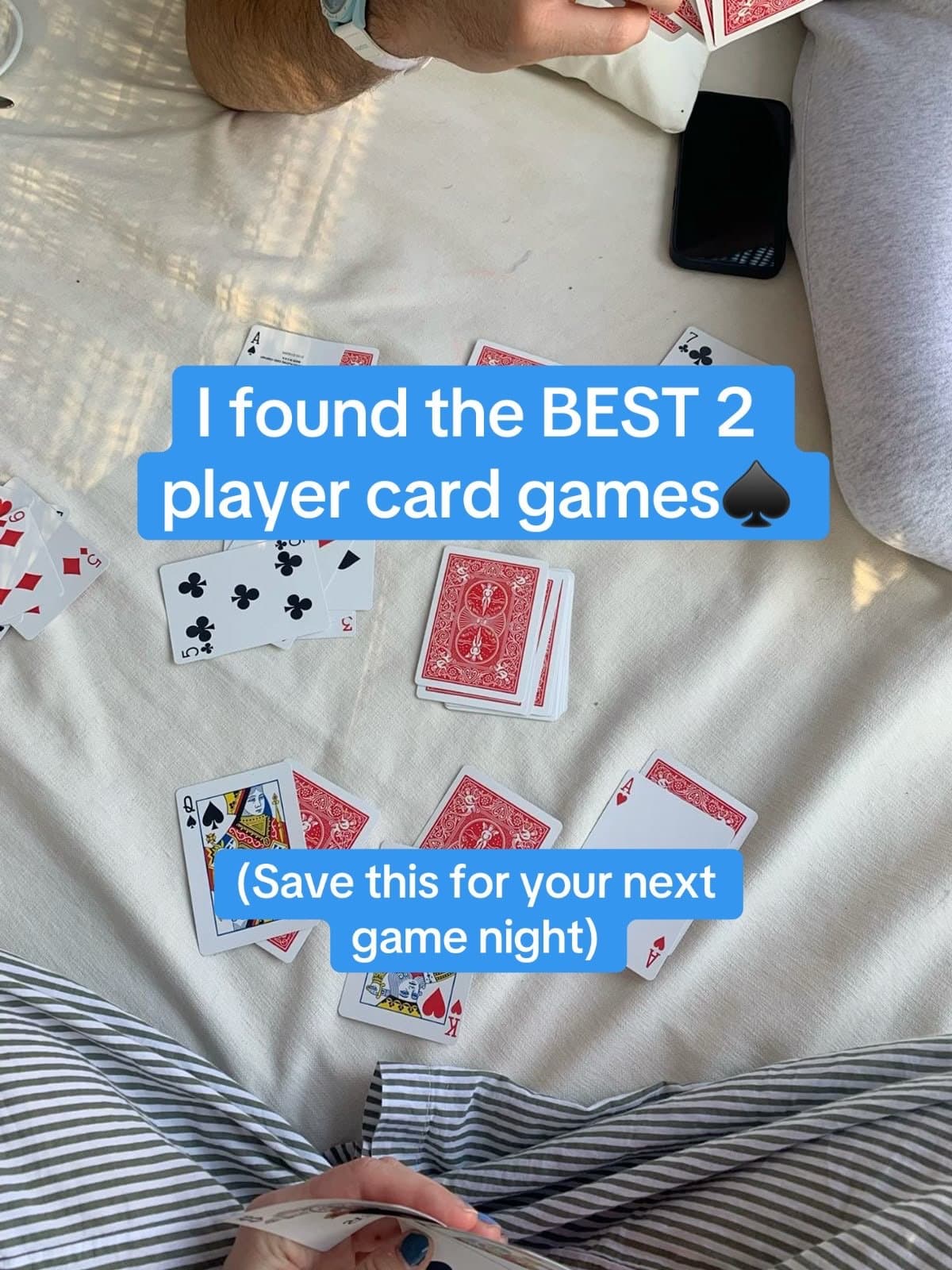 I found the BEST 2
player card games ♠️
(Save this for your next
game night)