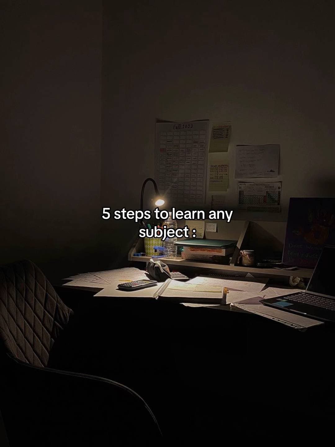 5 steps to learn any
subject: