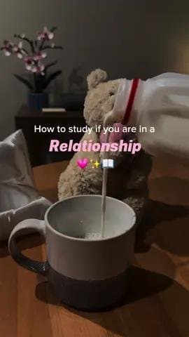 How to study if you are in a
Relationship
💖✨📖