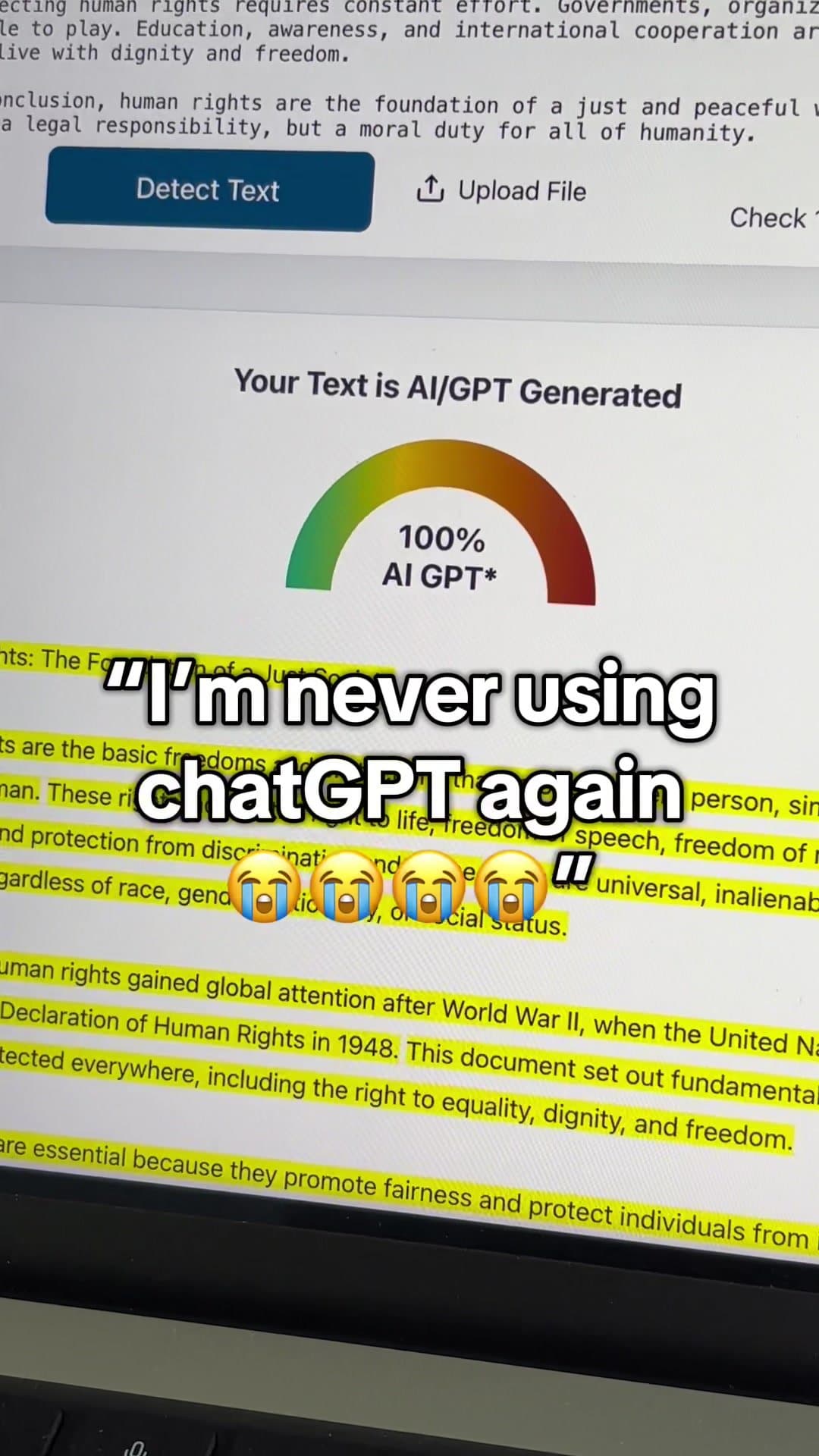 "I'm never using
chatGPT again
😭😭😭😭"

Try this instead 😨

Paste ur chatGPT …