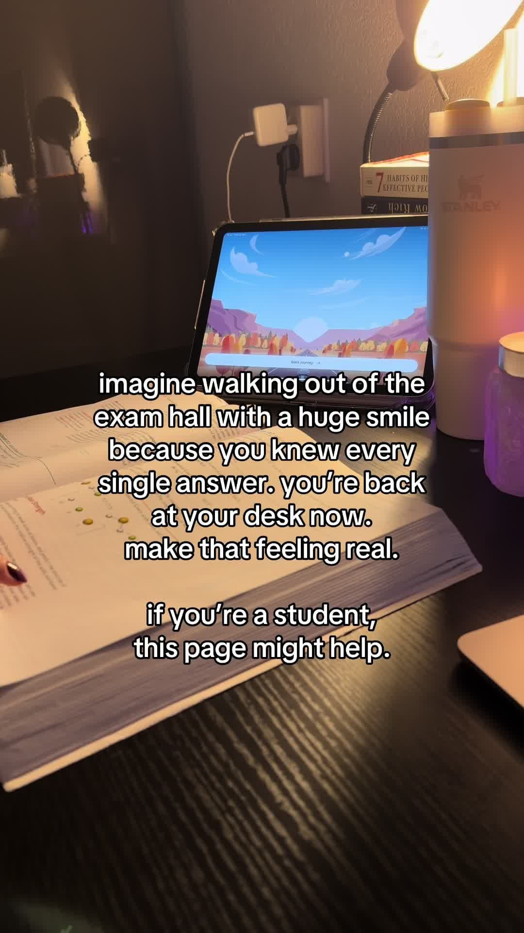 imagine walking out of the
exam hall with a huge smile
because you knew every
si…