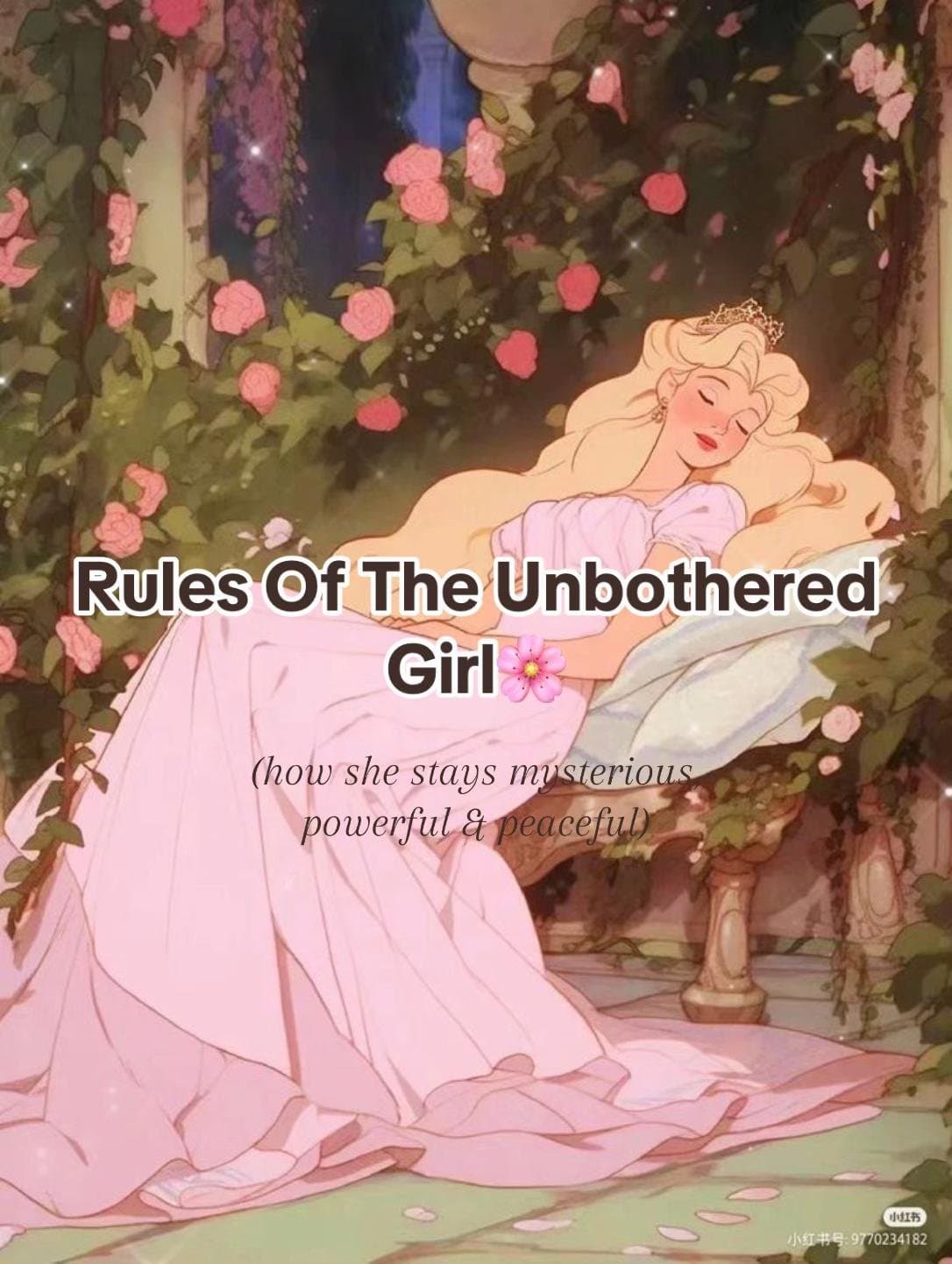 Rules Of The Unbothered
Girl 🌸
(how she stays mysterious
powerful & peaceful)