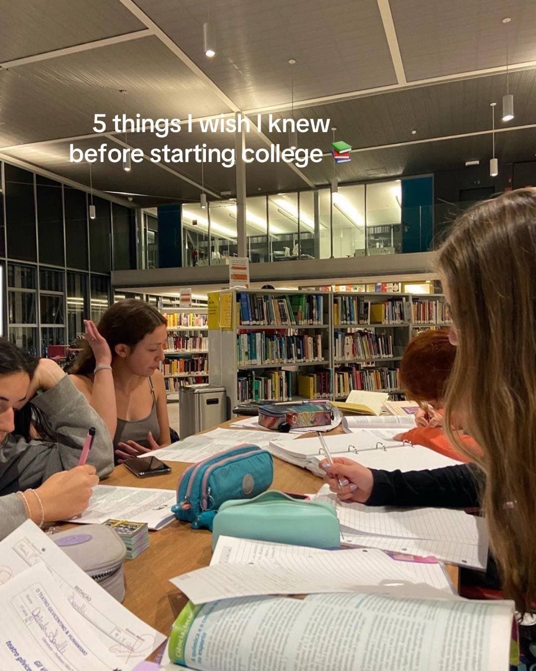 5 things I wish I knew
before starting college