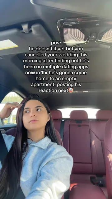 pov:
he doesn't it yet but you
cancelled your wedding this
morning after finding…