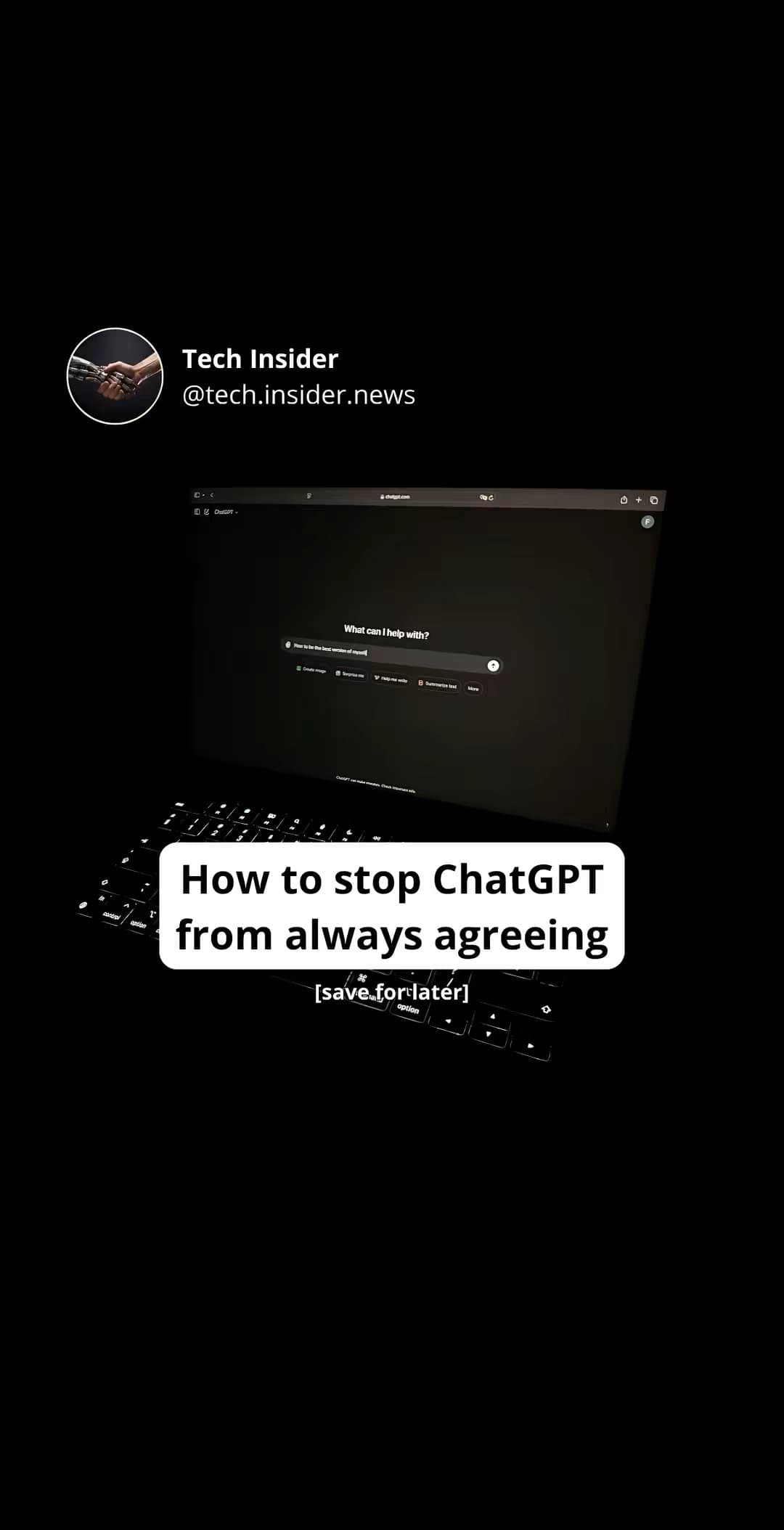 How to stop ChatGPT from always agreeing