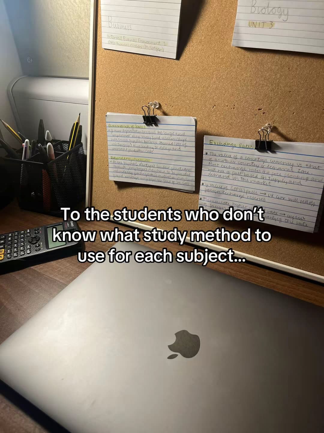 To the students who doesn't know what study method to use for each subject...