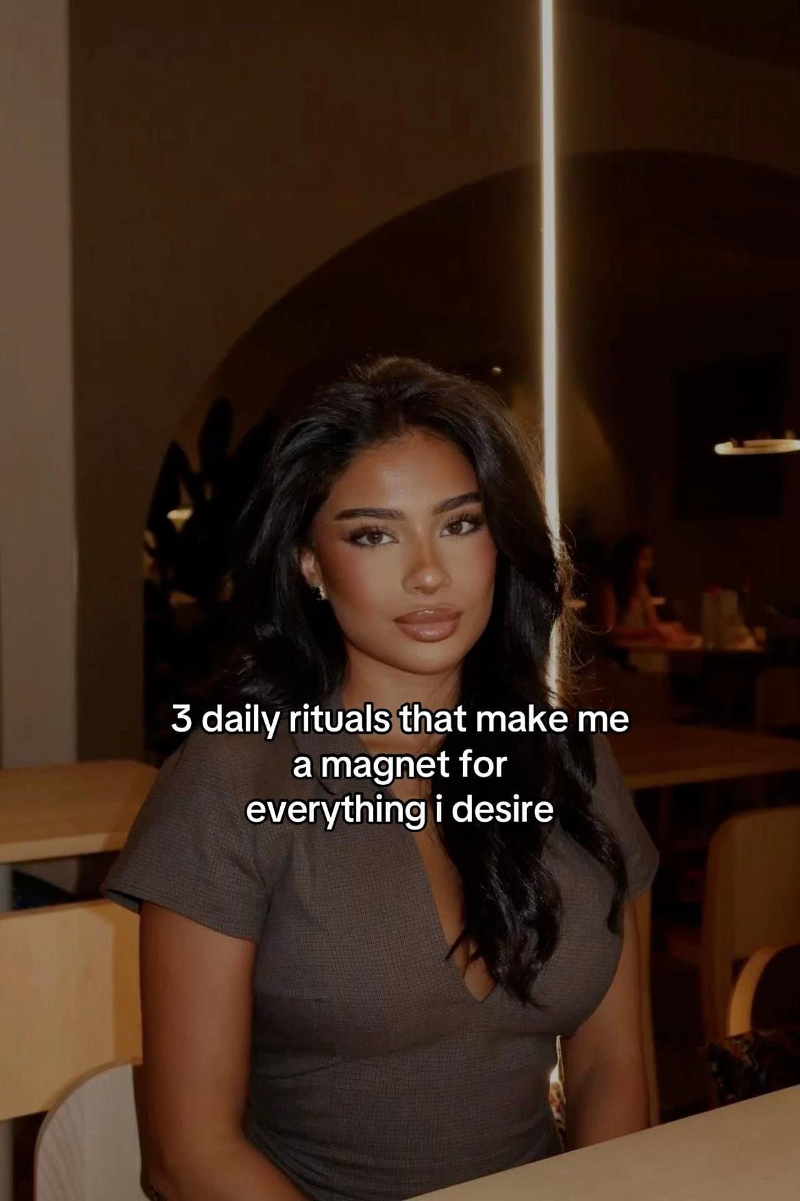 3 daily rituals that make me
a magnet for
everything i desire