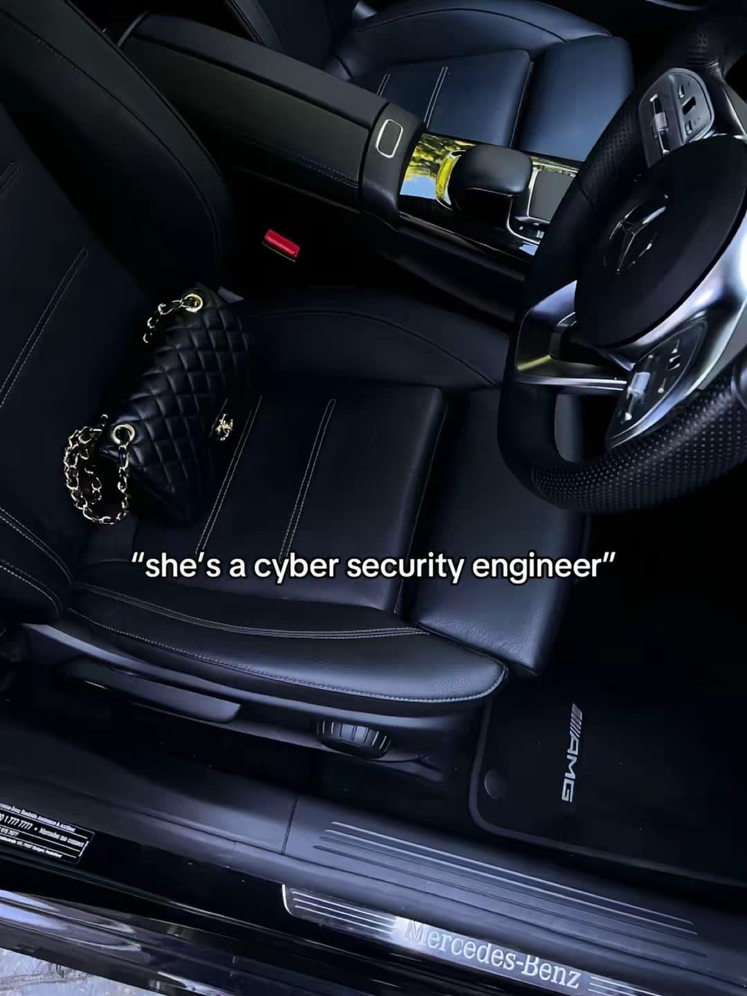 "she's a cyber security engineer"