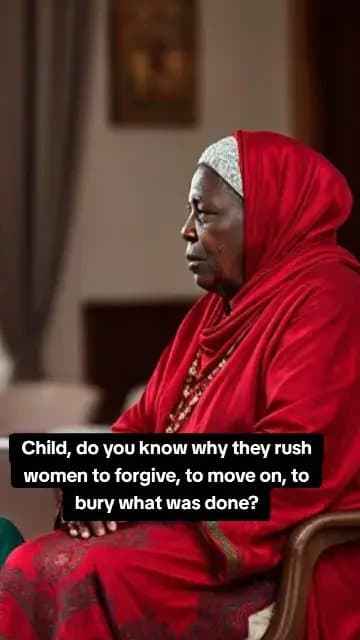 Child, do you know why they rush women to forgive, to move on, to bury what was …
