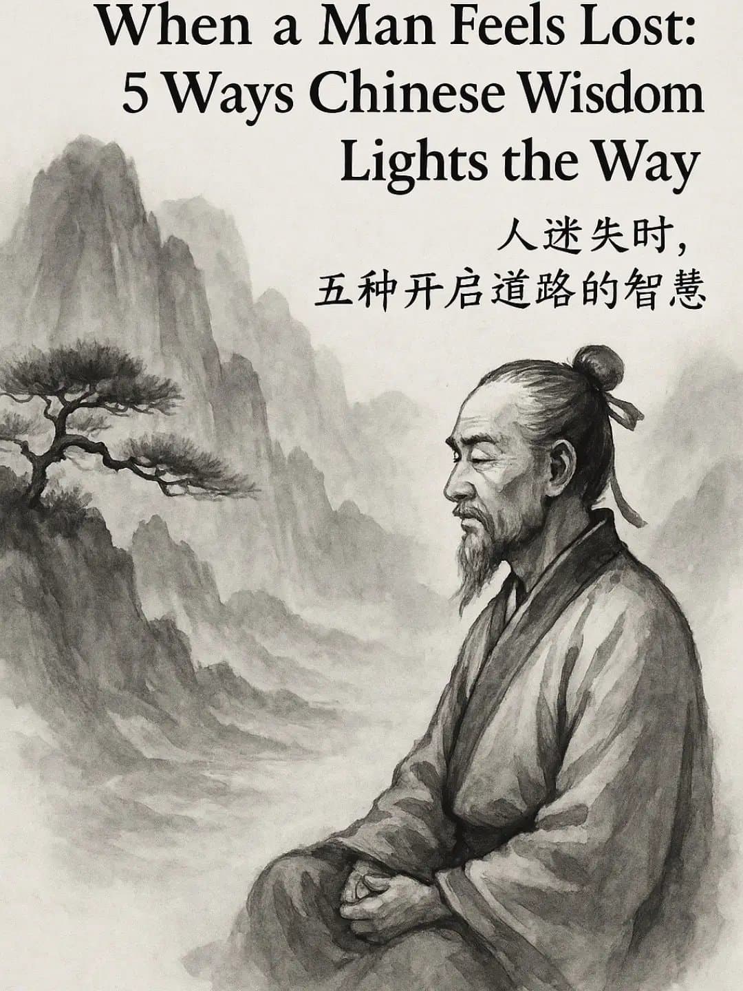 When a Man Feels Lost:
5 Ways Chinese Wisdom
Lights the Way
人迷失时,
五种开启道路的智慧