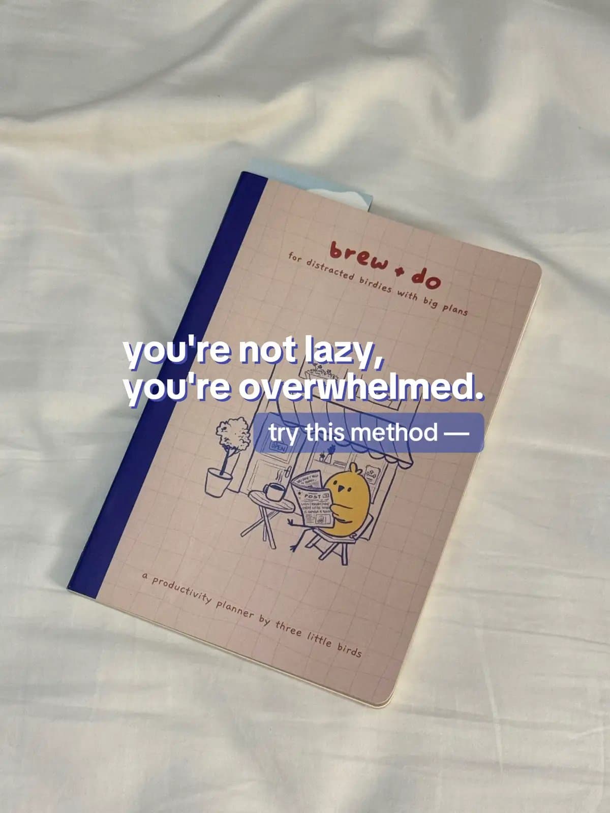you're not lazy,
you're overwhelmed.
try this method—
