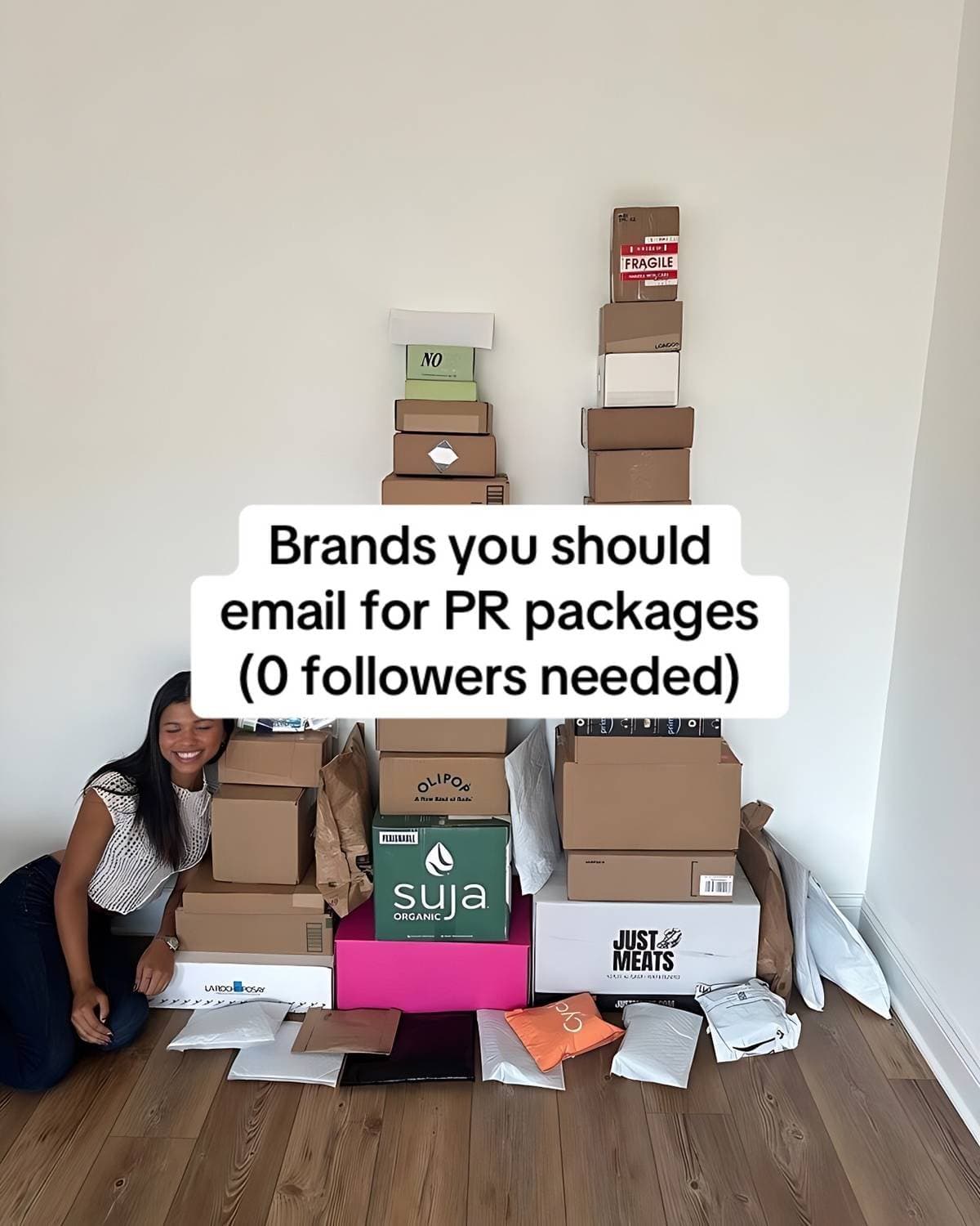 Brands you should
email for PR packages
(0 followers needed)
