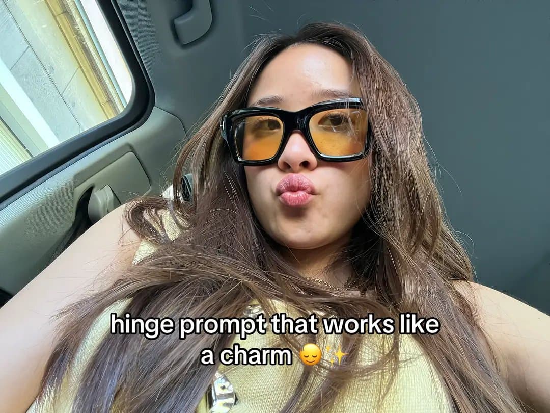 hinge prompt that works like
a charm 😓✨