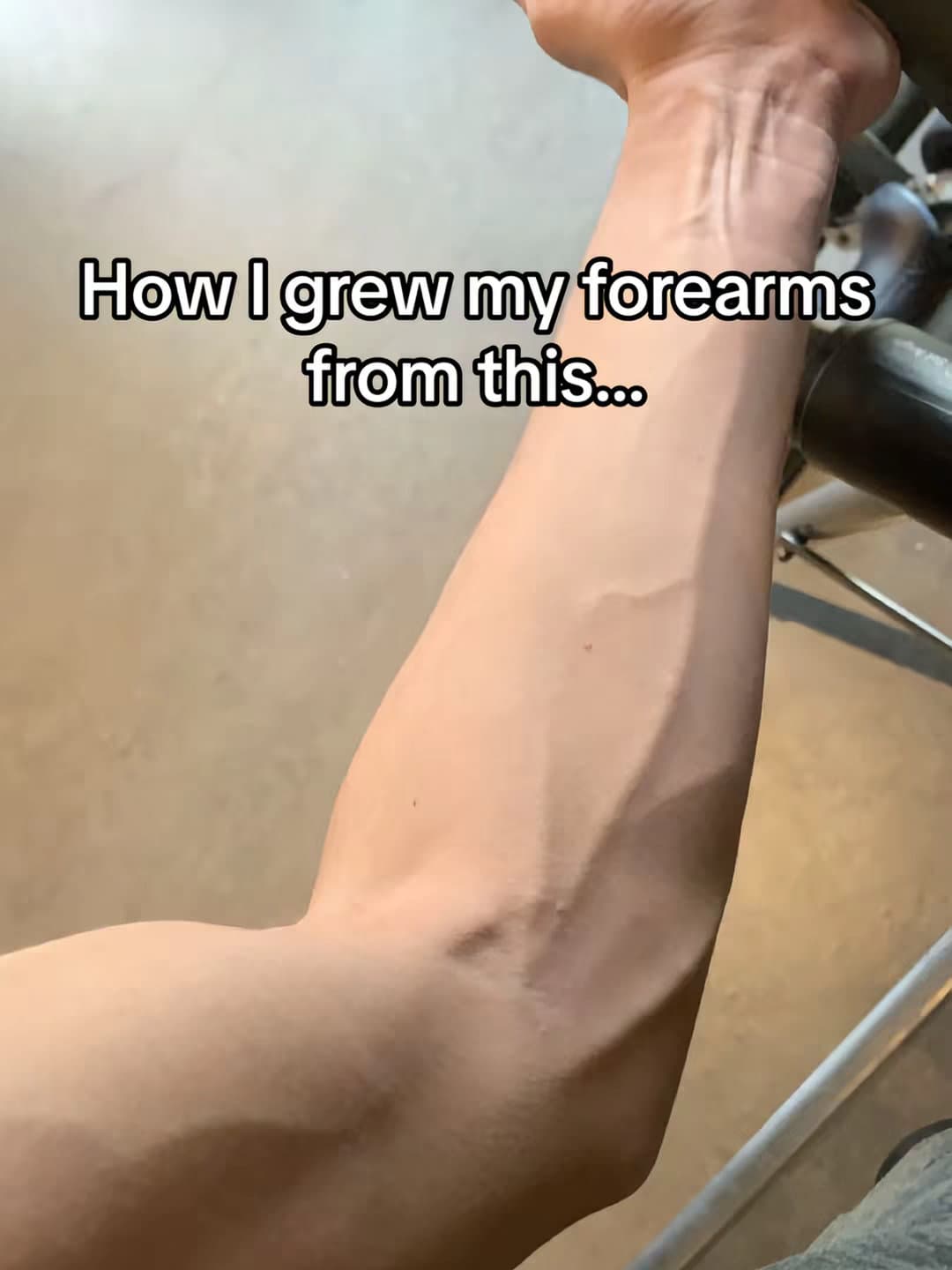 How I grew my forearms from this...