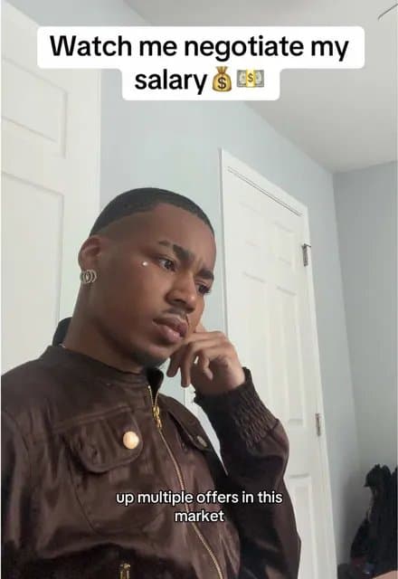 Watch me negotiate my salary 💰💵

we love to have you we're offering 90,000 for…