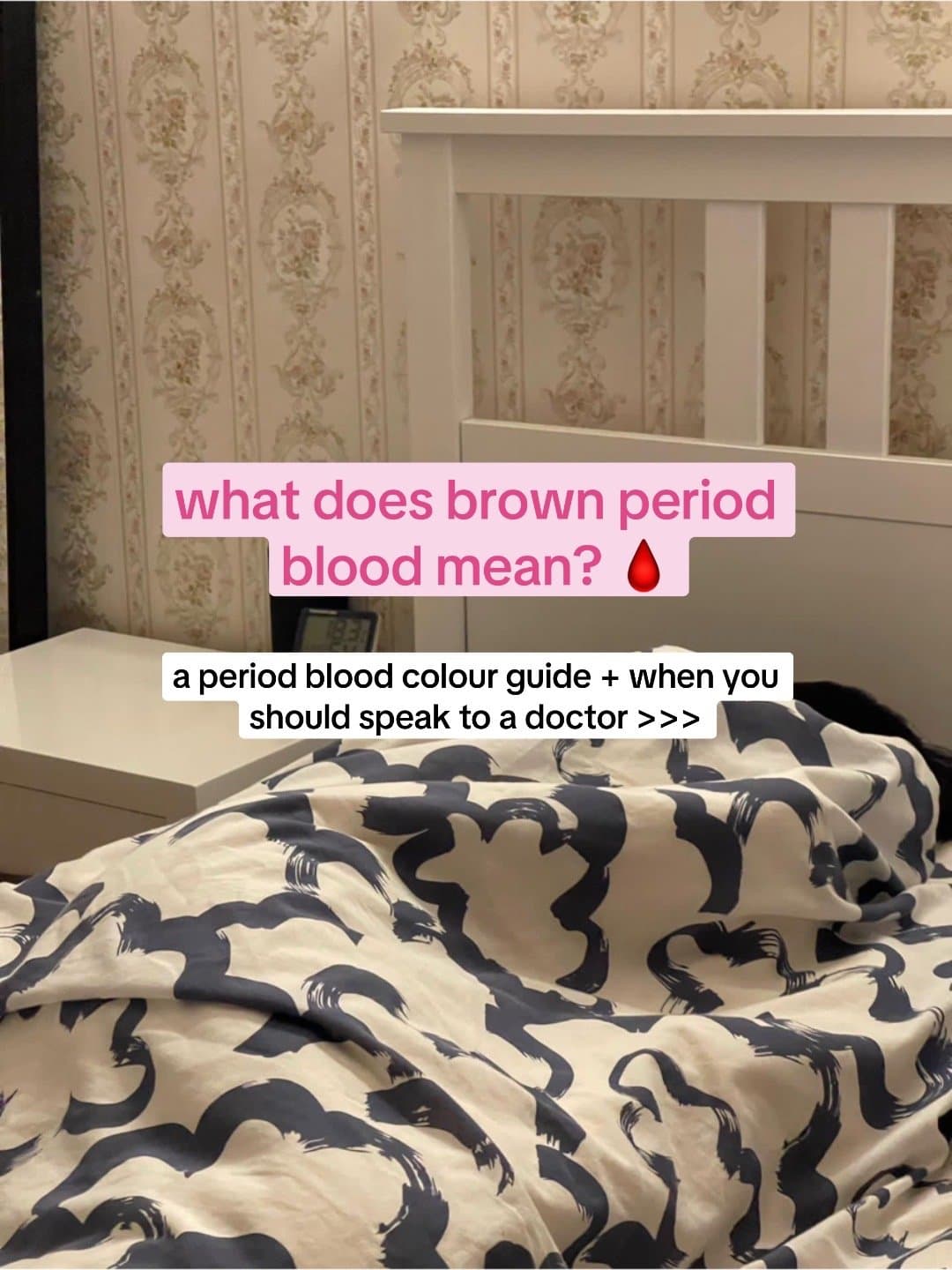 what does brown period
blood mean? 🩸

a period blood colour guide + when you
sh…