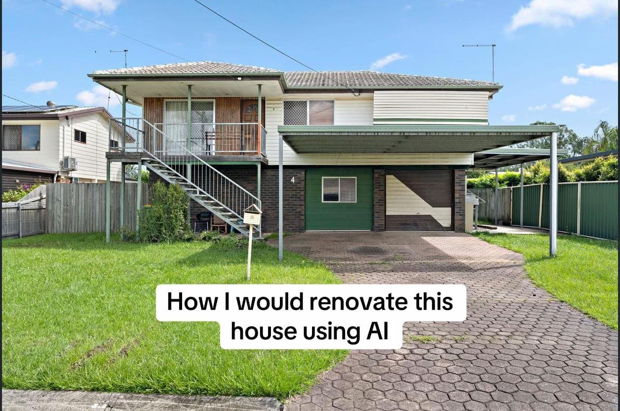 How I would renovate this
house using Al