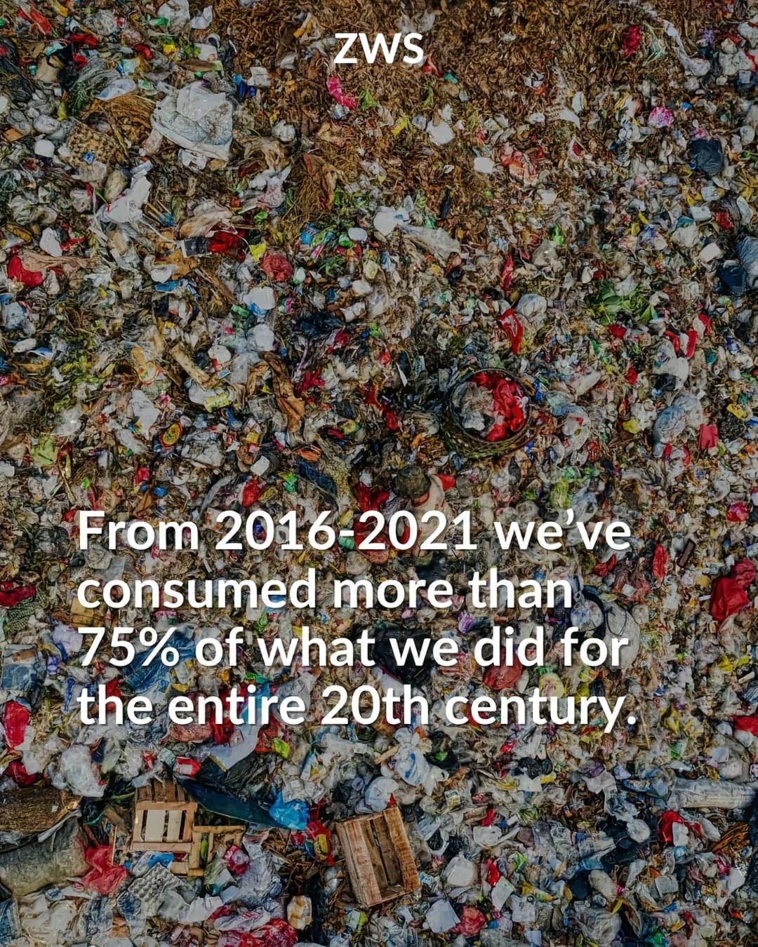 From 2016-2021 we’ve
consumed more than
75% of what we did for
the entire 20th c…
