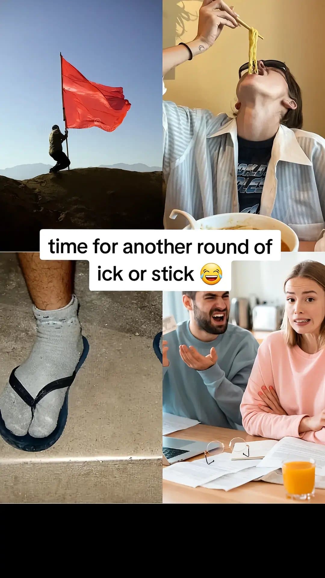 time for another round of
ick or stick 😂