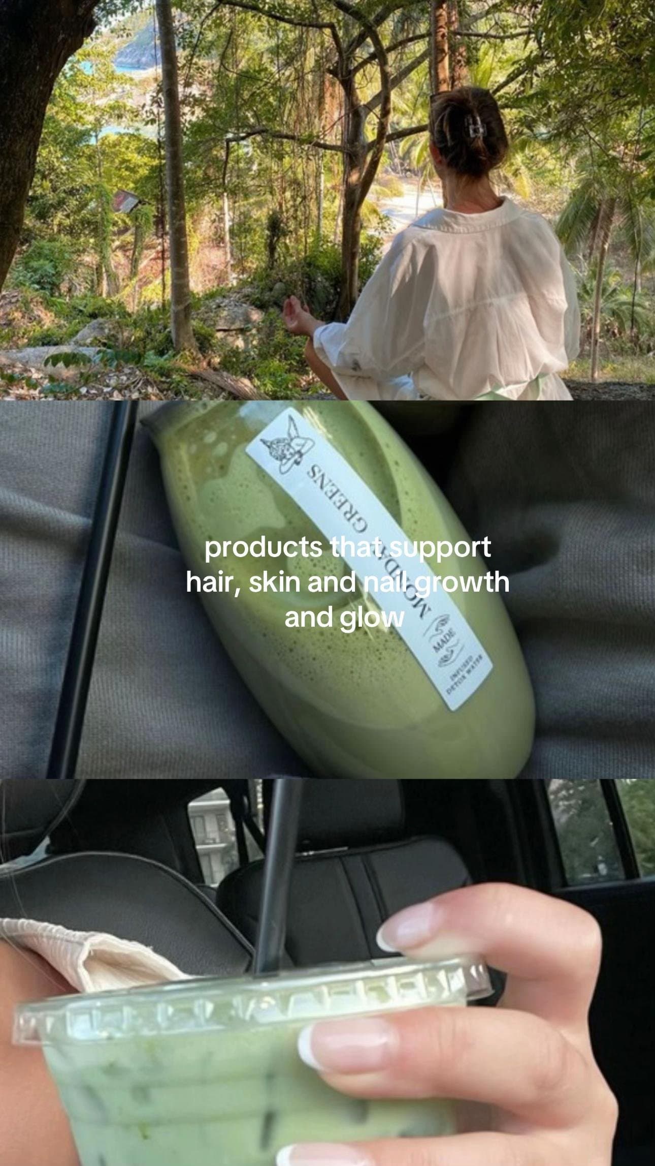 products that support
hair, skin and nail growth
and glow