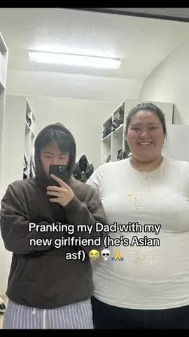 Pranking my Dad with my
new girlfriend (heβs Asian
asf) πππ