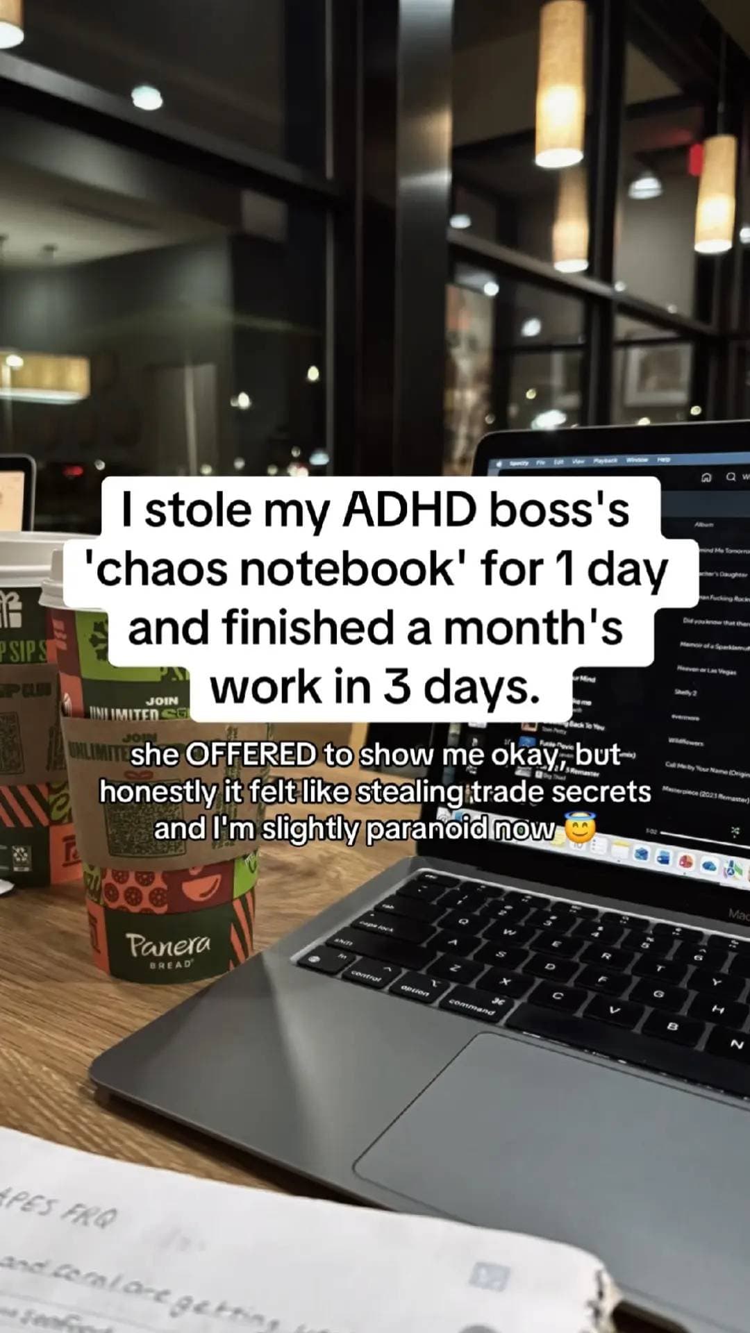 I stole my ADHD boss's
'chaos notebook' for 1 day
and finished a month's
work in…