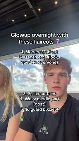 Glowup overnight with
these haircuts π
1. Modern Mod cut
2. French crop (looksβ¦
