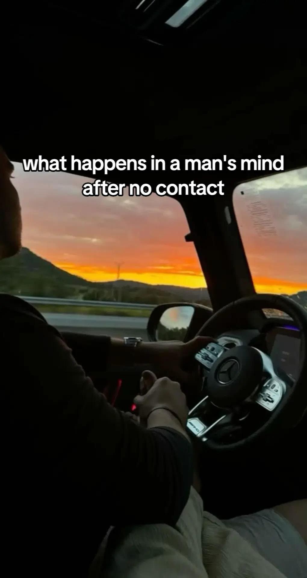 what happens in a man's mind
after no contact