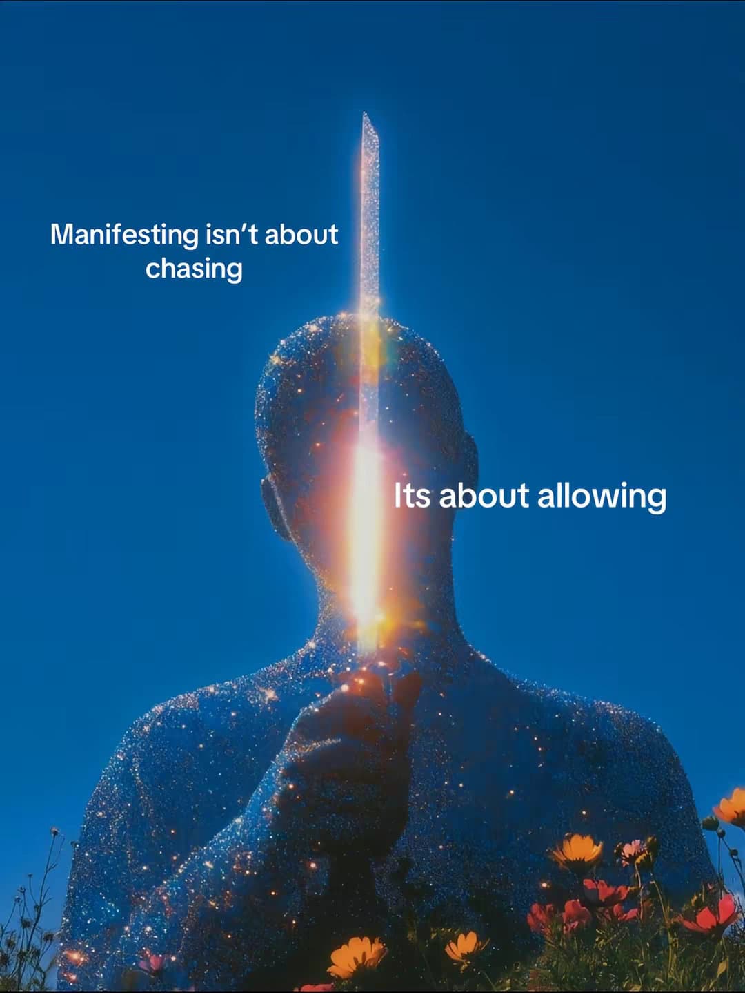 Manifesting isn't about
chasing
Its about allowing