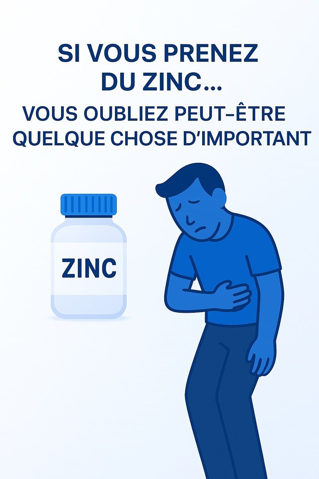Slide 1: SI VOUS PRENEZ
DU ZINC...
VOUS OUBLIEZ PEUT-ÊTRE
QUELQUE CHOSE D'IMPORTANT