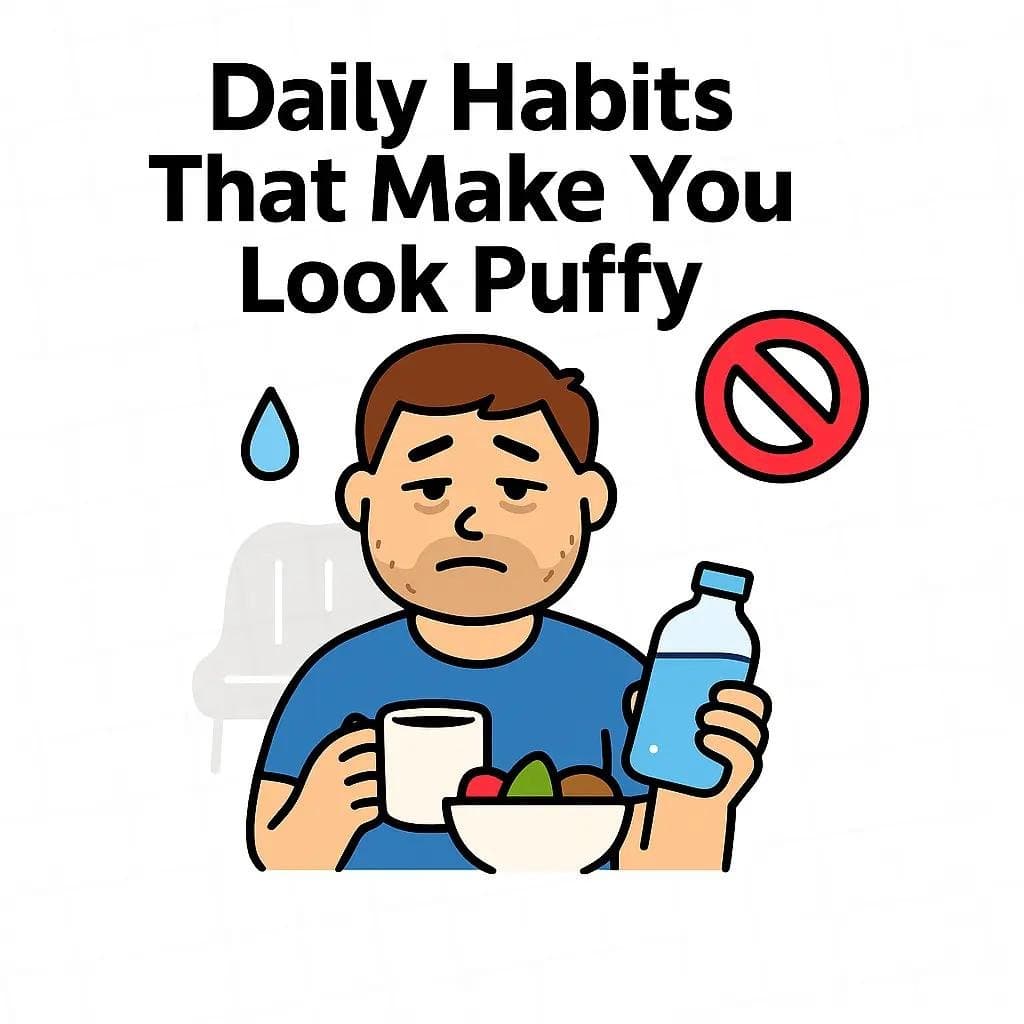 Daily Habits That Make You Look Puffy (Dehydration signals your body to hold morβ¦
