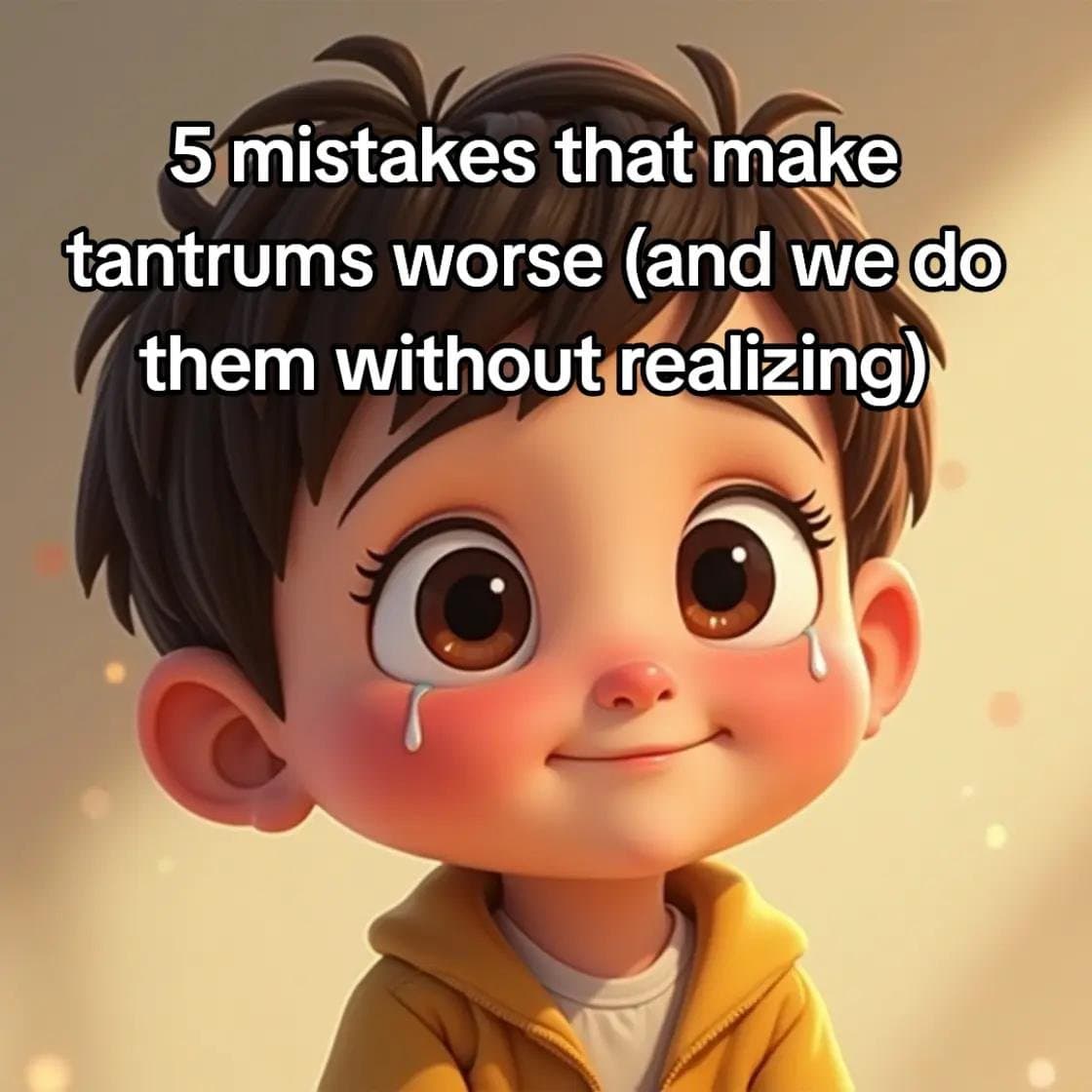 5 mistakes that make
tantrums worse (and we do
them without realizing)