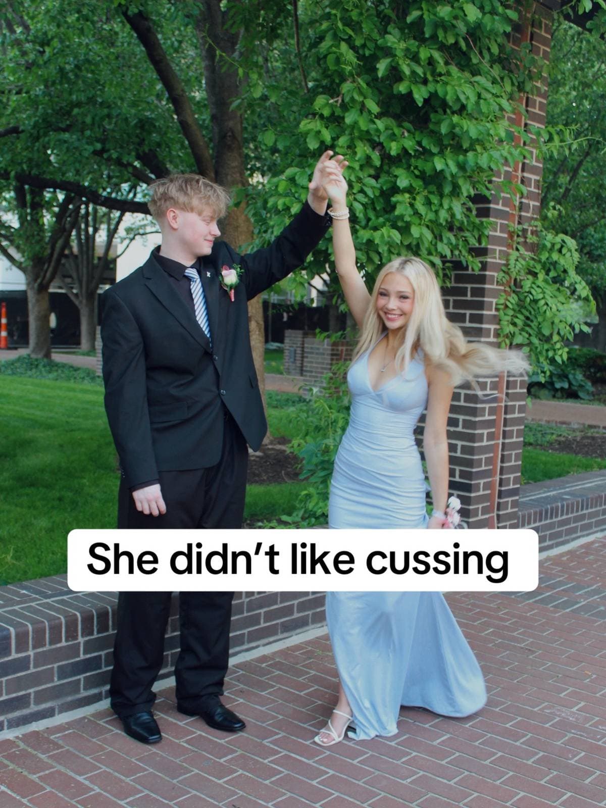 She didn't like cussing