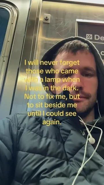 I will never forget
those who came
with a lamp when
I was in the dark.
Not to fiβ¦