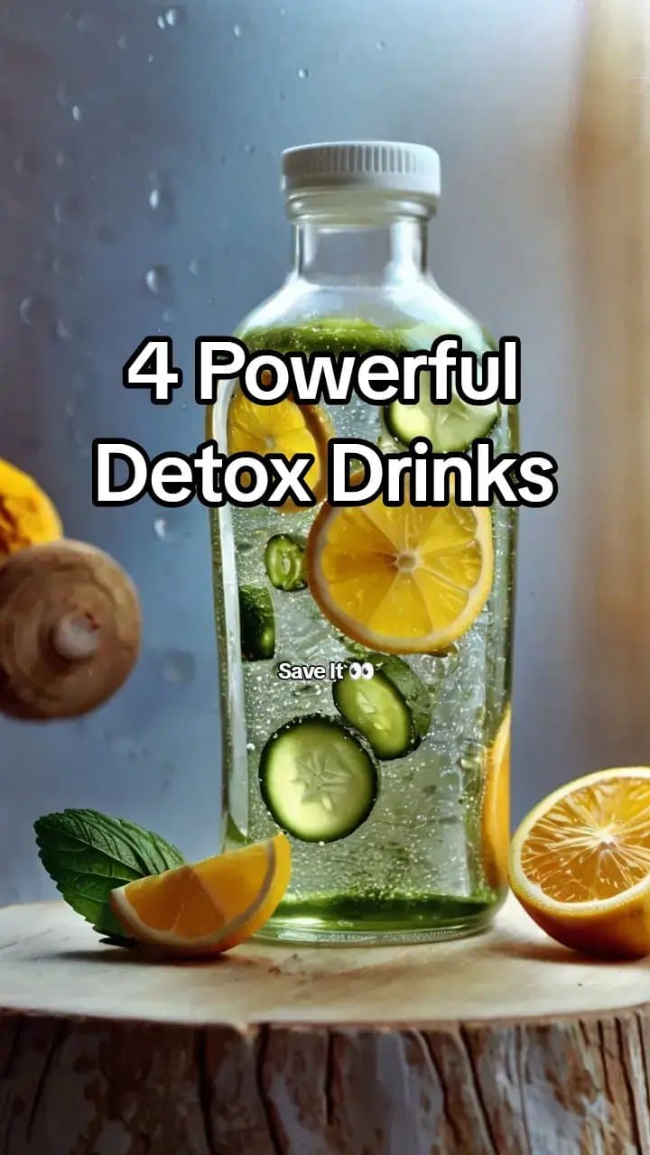 4 Powerful
Detox Drinks
Save It