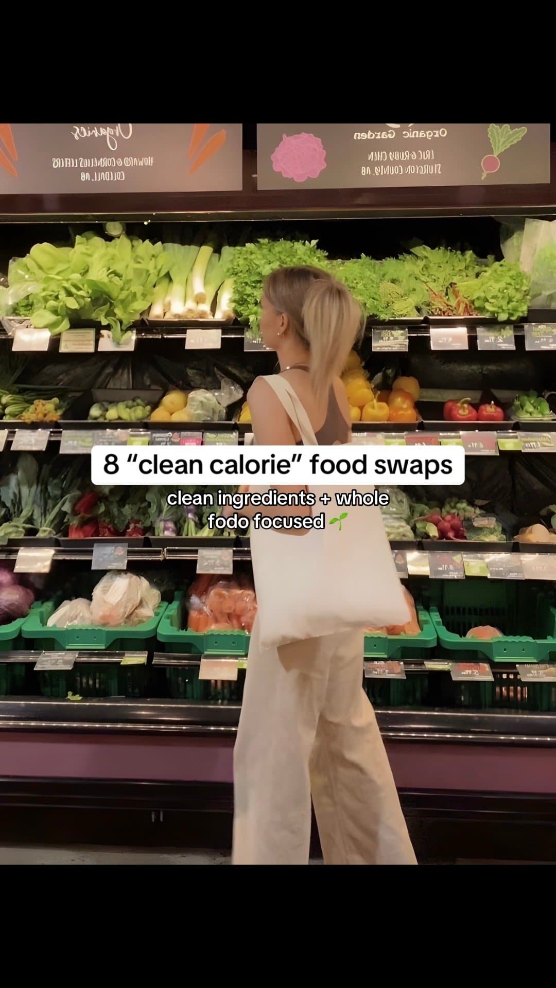 8 "clean calorie" food swaps
clean ingredients + whole
fodo focused
